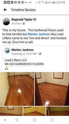 Refinishing hardwood floors