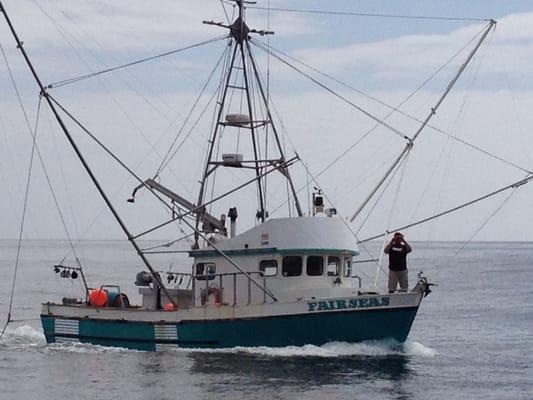 Aric Holberg on our previous boat F/V Fair Seas