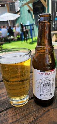 New Belgium Beer in the menu...yummm (owners listen!) :)