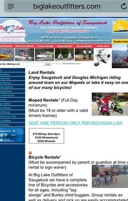 Moped rentals? Nope. The website lies!