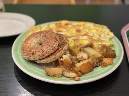 Italian stallion omelette (hiding pesto inside)