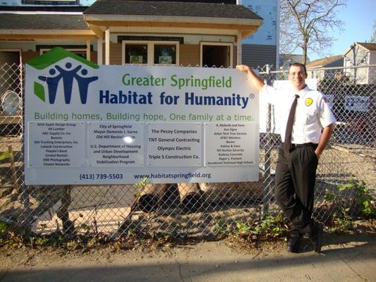 Business Manager Keith Ornelas at Habitat for Humanity Job Site