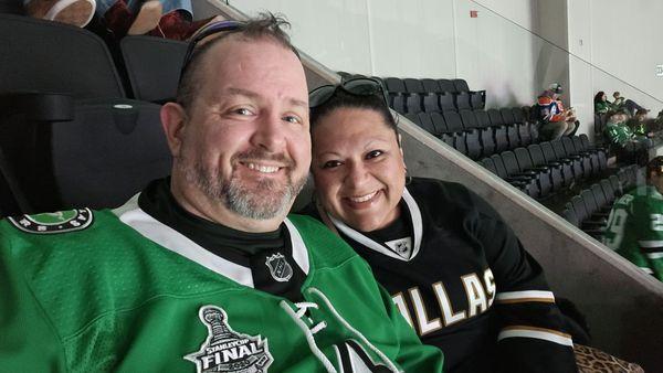 Birthday with the Dallas Stars!! Go STARS!!!