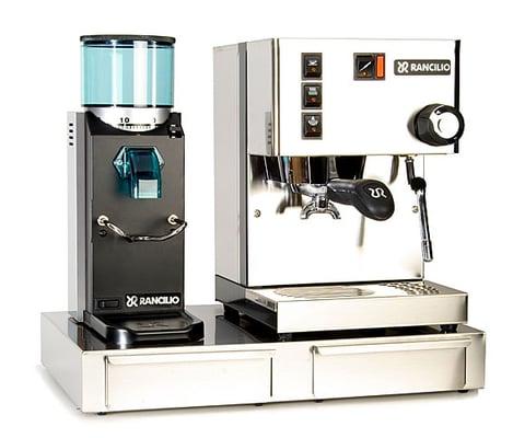 Rancilio Miss Silvia, and Rocky Grinder