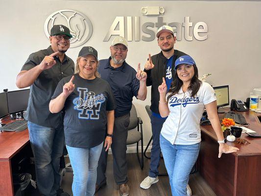 Your local Allstate Team rooting for the Dodgers to win the World Series. Let's go Dodgers!!