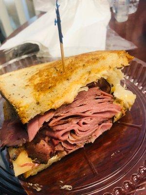 The Reuben split in half