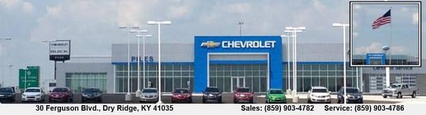 The All New Piles Chevrolet Buick located at 30 Ferguson Blvd. Dry Ridge, Ky. 41035. You have to see it to believe it!...