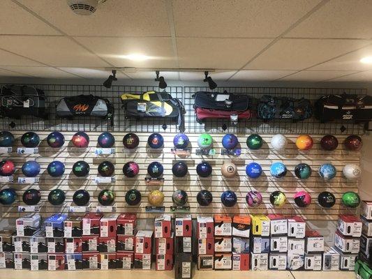 We carry all Brands of Bowling Balls and equipment