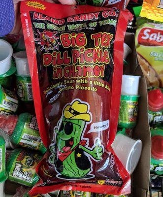 Dill pickle in chamoy!? Anyone try this before?