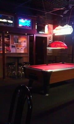 Two pool tables