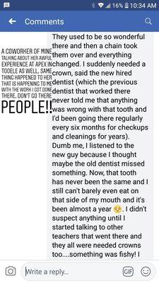 This dentist is ruining people's teeth. This dental practice needs to be shut down!