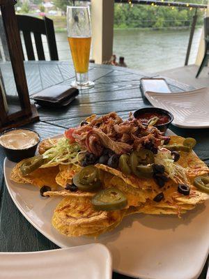 Nachos with pork