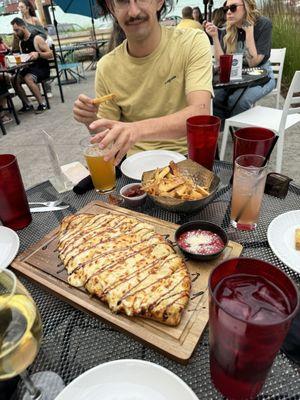 Cheesy garlic bread