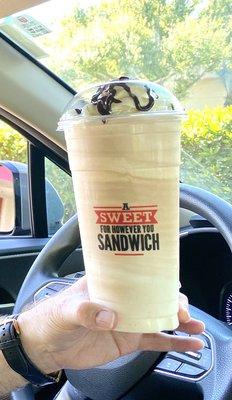 Close up of the Jamocha shake