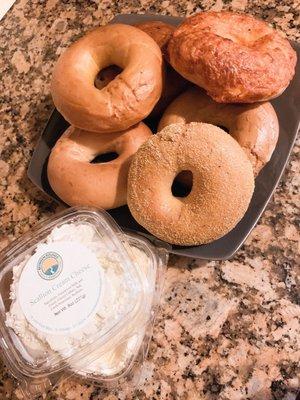 Bagels with Cream Cheese