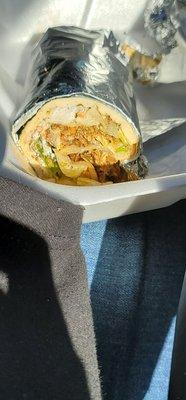 Chicken shawarma wrap