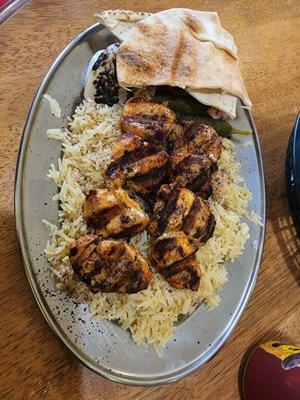 Chicken kebab Plate..WONDERFUL!!!