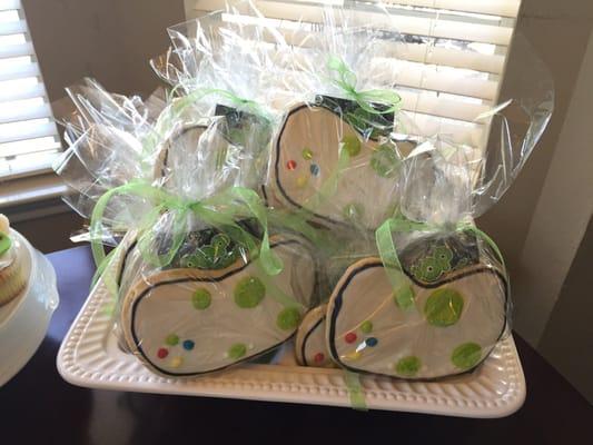 Super cute Xbox cookies for my son's Video Game Truck Party!