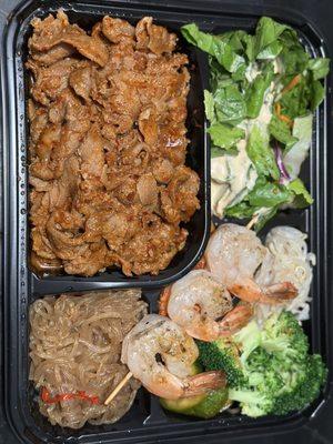 spicy pork bulgogi bento box