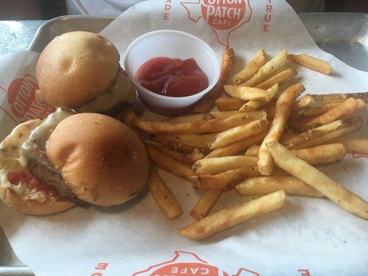 Delicious Meatloaf sliders but I wish there were 3!