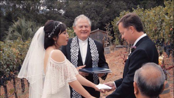 We love Peadar! He made our Calistoga Ranch wedding a dream come true!