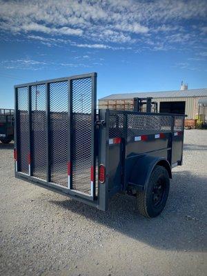 Valdez 5x8x3 Utility Trailer, Grey.