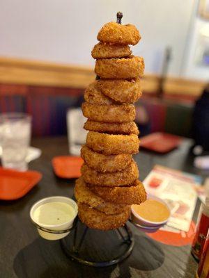 TOWERING ONION RINGS