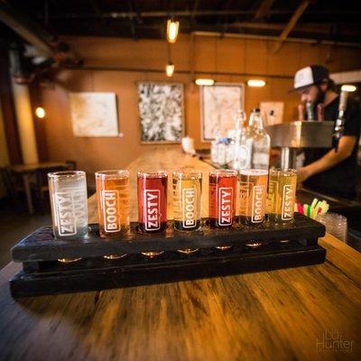 Sample all the flavors! All ages, full-strength (1%), and high ABV (6%).