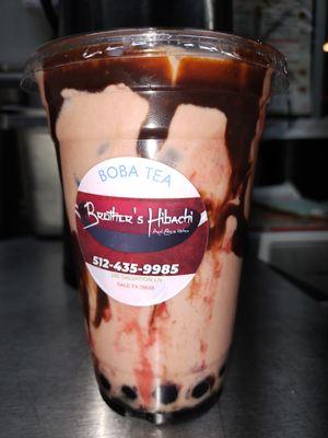 Boba strawberry chocolate