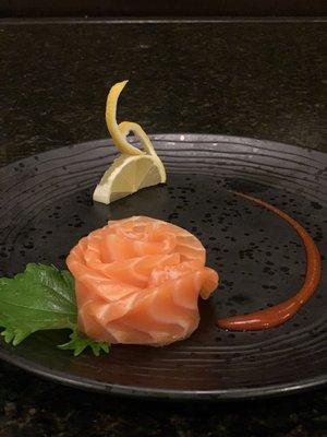 Salmon sashimi