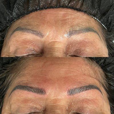 Microblading touch up and correction