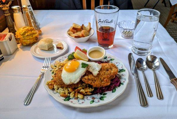 Wiener Schnitzel... excellent and very reasonably priced!