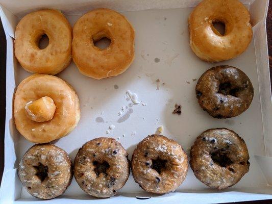 Original Glazed + Blueberry Cake Donuts