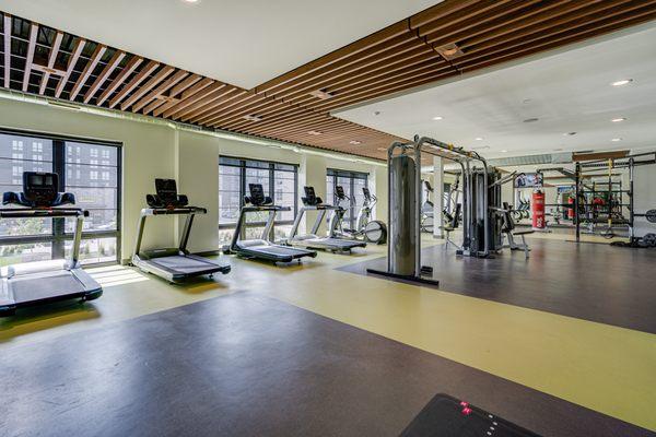 Full equipped, tech-focused fitness center.