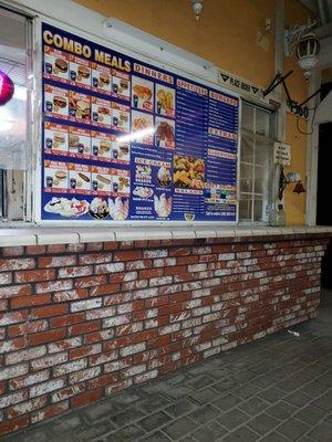 The wall menu