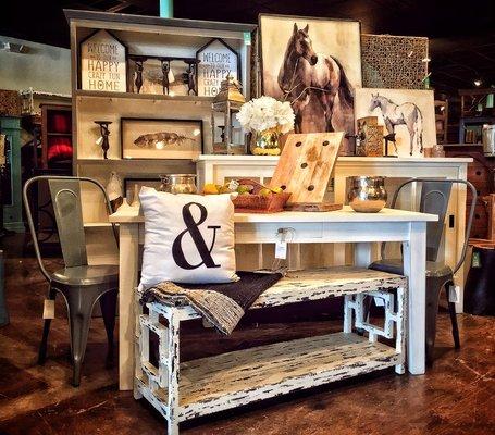 Unique and handmade furniture at an affordable price!  Stop by Nadeau Huntsville Today!