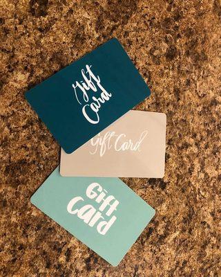 We have gift cards!