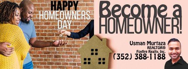 Happy Homeowners Day. #realtorusman #3253881188