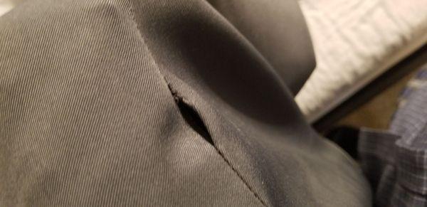 Wore the pants once and the seam already coming apart