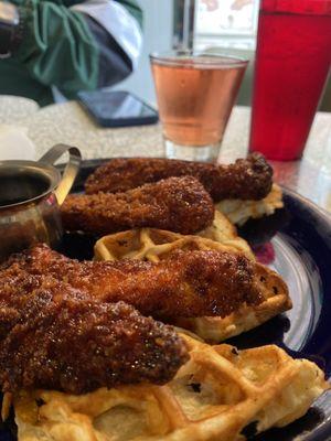 Chicken and waffles