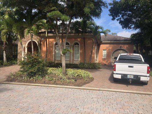 Home in Mediterra that we just finished the roof and pool cage.!