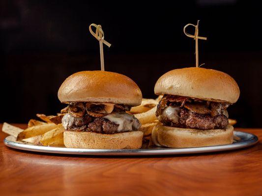 Swiss and Mushroom sliders