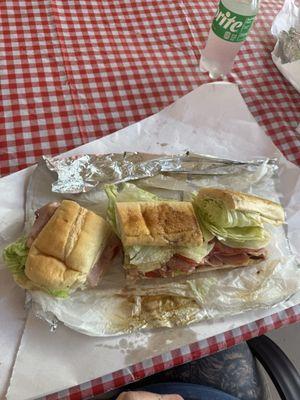 These sandwiches were delicious and I will literally have lunch left for the next two days. It was much larger than expected. Well worth it!