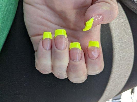 Neon french tips