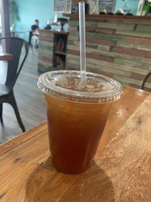 Honey ginger peach tea