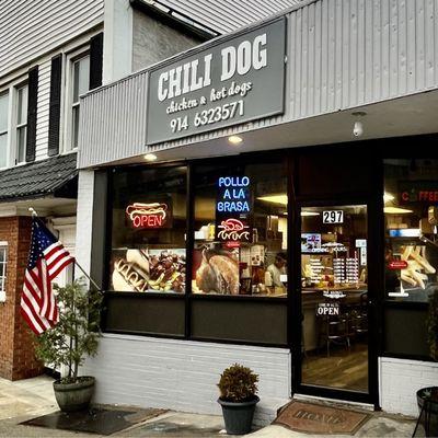 The new store front of Chilidog Restaurant