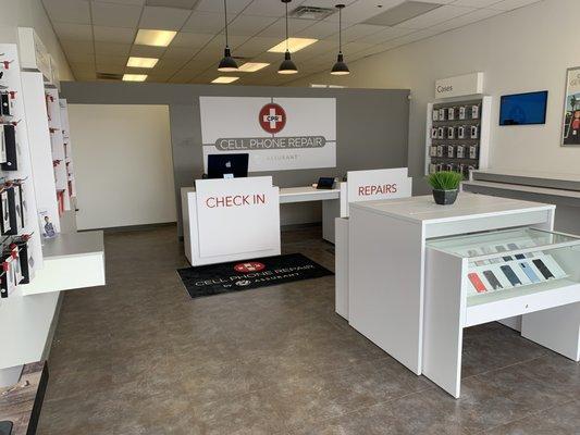 Store Interior of CPR Cell Phone Repair Beechmont OH