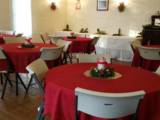 Lovely event space in our historic one room school house.