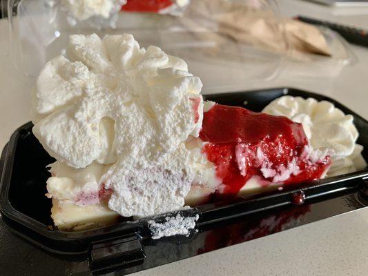 Lemon Raspberry Cream Cheesecake. I enjoyed this, delicious!