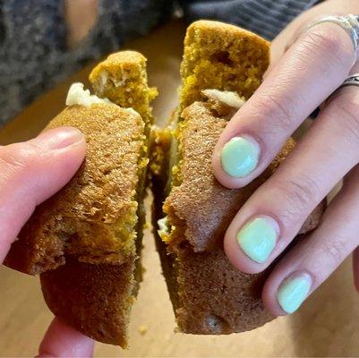 Pumpkin Cream Cheese Muffin; nicely moist muffin!!